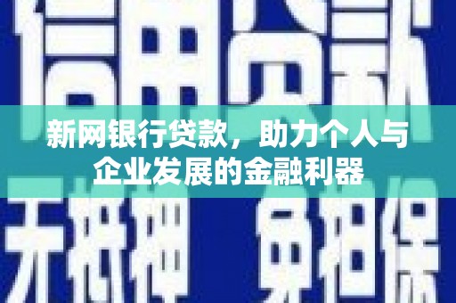 西充新网银行贷款，助力个人与企业发展的金融利器
