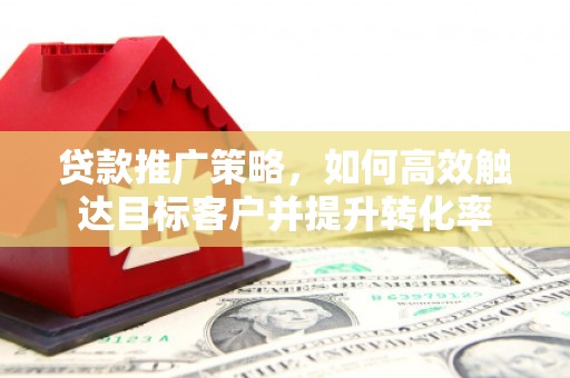 西充贷款推广策略，如何高效触达目标客户并提升转化率