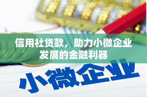 西充信用社贷款，助力小微企业发展的金融利器